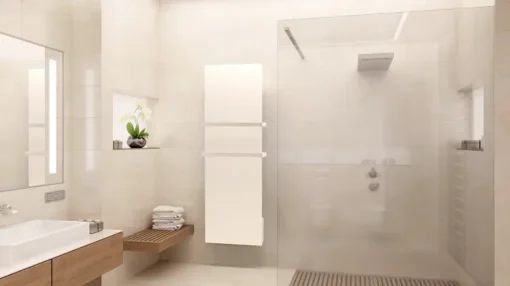 Radiateur Design Electrique Vertical | Sèche-serviettes | Mademoiselle | Chauffage Rayonnant Salle de Bain 🔥 | Made in France – Image 4