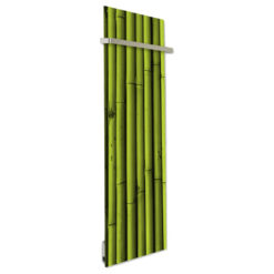 Radiateur Design Electrique Vertical | Sèche-serviettes | Bambou Droit | Chauffage Rayonnant Salle de Bain 🔥 | Made in France