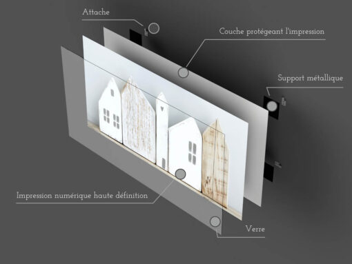 Tableau en verre design made in France