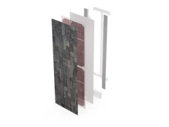 Radiateur Electrique Connecté Design | 750W | 60x120 ou 40x180 | Vertical ou Horizontal | Elégant et Economique 🔥|Ardoise argentée