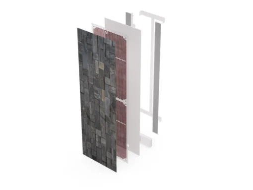 Radiateur Electrique Connecté Design | 750W | 60x120 ou 40x180 | Vertical ou Horizontal | Elégant et Economique 🔥|Ardoise argentée
