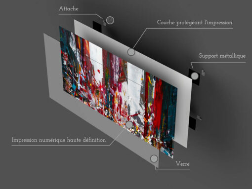 Tableau en verre | Fabriqué en France | 🤩 Déco et style dans la maison | Différentes tailles | Horizontal – Image 2