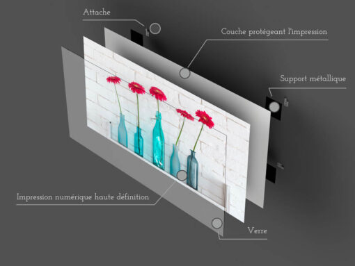 Tableau en verre | Fabriqué en France | 🤩 Déco et style dans la maison | Différentes tailles | Horizontal – Image 2