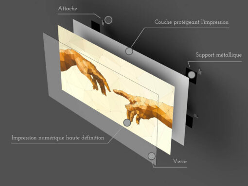 Tableau en verre design made in France