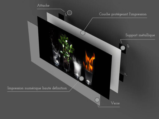 Tableau en verre | Fabriqué en France | 🤩 Déco et style dans la maison | Différentes tailles | Horizontal – Image 2