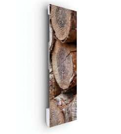 Radiateur Design Electrique Vertical Soufflant | 60x120 | 1750W 🔥 Fanmix | Confort & Economie | Profil de Bois
