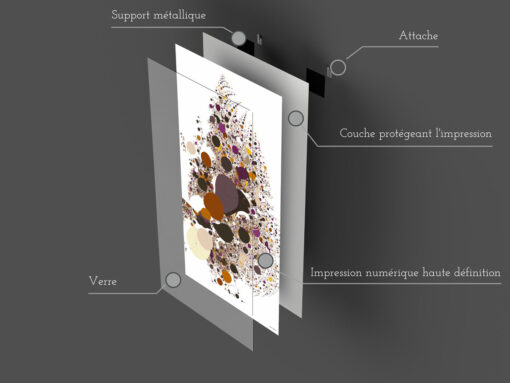 Tableau en verre | Fabriqué en France | 🤩 Déco et style dans la maison | Vertical – Image 2