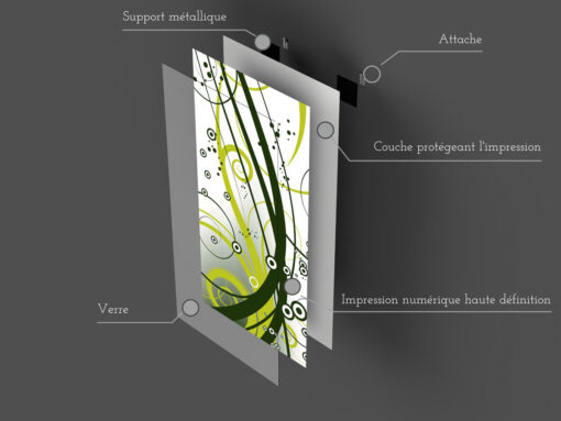 Tableau en verre | Fabriqué en France | 🤩 Déco et style dans la maison | Vertical – Image 2