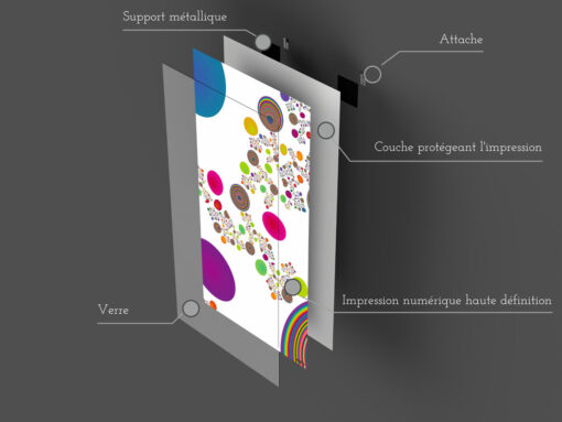 Tableau en verre | Fabriqué en France | 🤩 Déco et style dans la maison | Vertical – Image 2