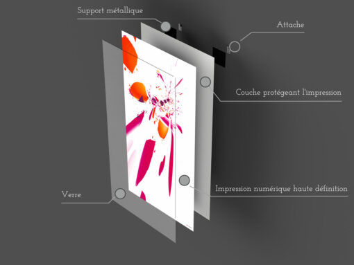Tableau en verre | Fabriqué en France | 🤩 Déco et style dans la maison | Vertical – Image 2