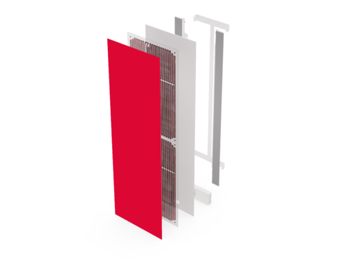 Radiateur Rouge Design 🔥| électrique | Connecté WIFI | Vertical ou Horizontal | Elégant et Economique – Image 2