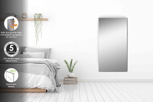 Radiateur design 1100W | Vertical ou Horizontal | Radiateur Miroir électrique connecté | 60x180 | Moderne et Economique 🔥 – Image 3