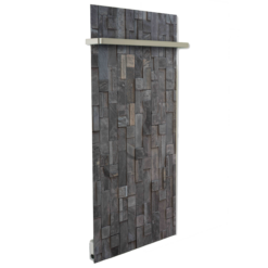 Radiateur Design Electrique Vertical | Sèche-serviettes | Ardoise Argenté | Chauffage Rayonnant Salle de Bain 🔥 | Made in France
