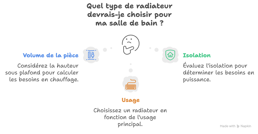 Comment bien choisir la puissance d’un radiateur pour une salle de bain ?