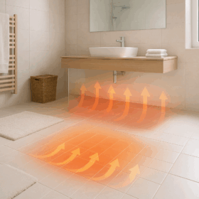 Chauffage au sol salle de bain