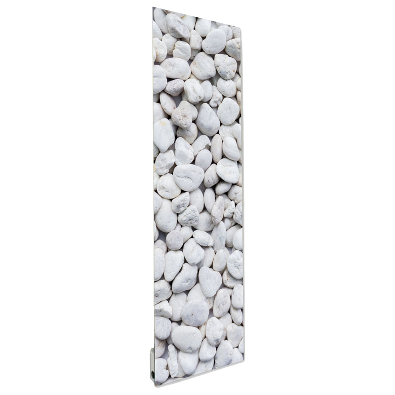 🔥 Radiateur Design Extra Plat 500W | 40×120 | Électrique WiFi | Vertical ou Horizontal | Moderne & Économique | Galets Blancs