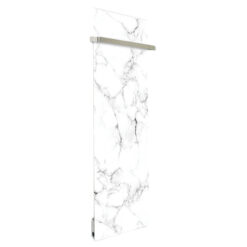 🔥 Radiateur Soufflant Sèche-Serviette | Marbre Blanc | Chauffage Salle de Bain | Made in France