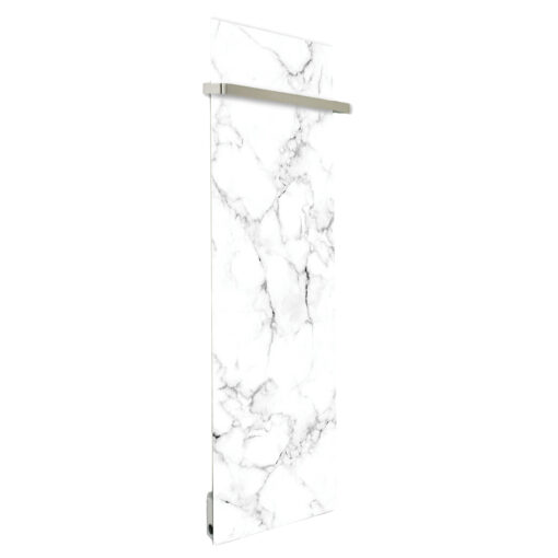 🔥 Radiateur Soufflant Sèche-Serviette | Marbre Blanc | Chauffage Salle de Bain | Made in France